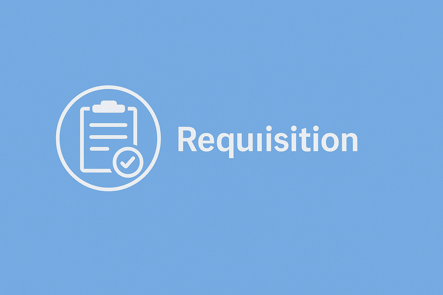 A simplistic vector of a patient chart with the words "requisition"